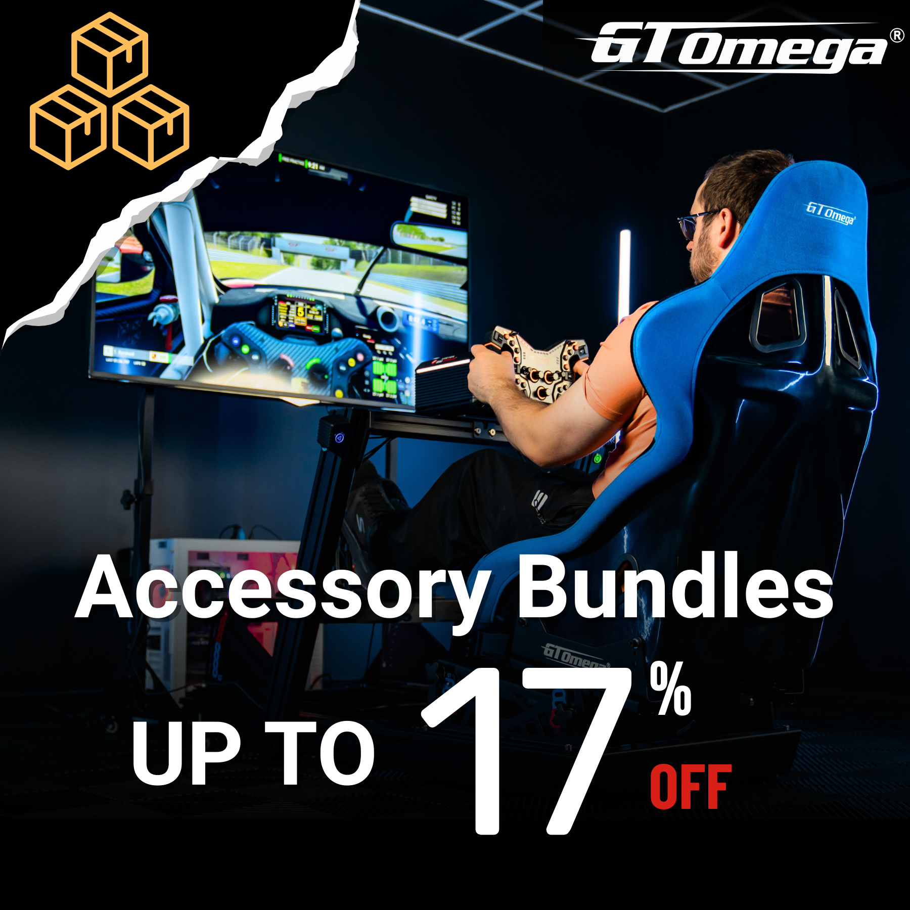 Sim Racing Accessory Bundles | Save up to 17% Today | GT Omega – GT ...