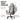PRO Series Gen 2 chair adjustable armrests in clouded-grey fabric