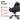 PRO Series Gen 2 XL gaming chair headrest and lumbar cushions – jet-black fabric