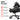 PRO Series Gen 2 gaming chair headrest and lumbar cushions – black leather