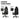 PRO Series Gen 2 jet-black fabric gaming chair texture detail