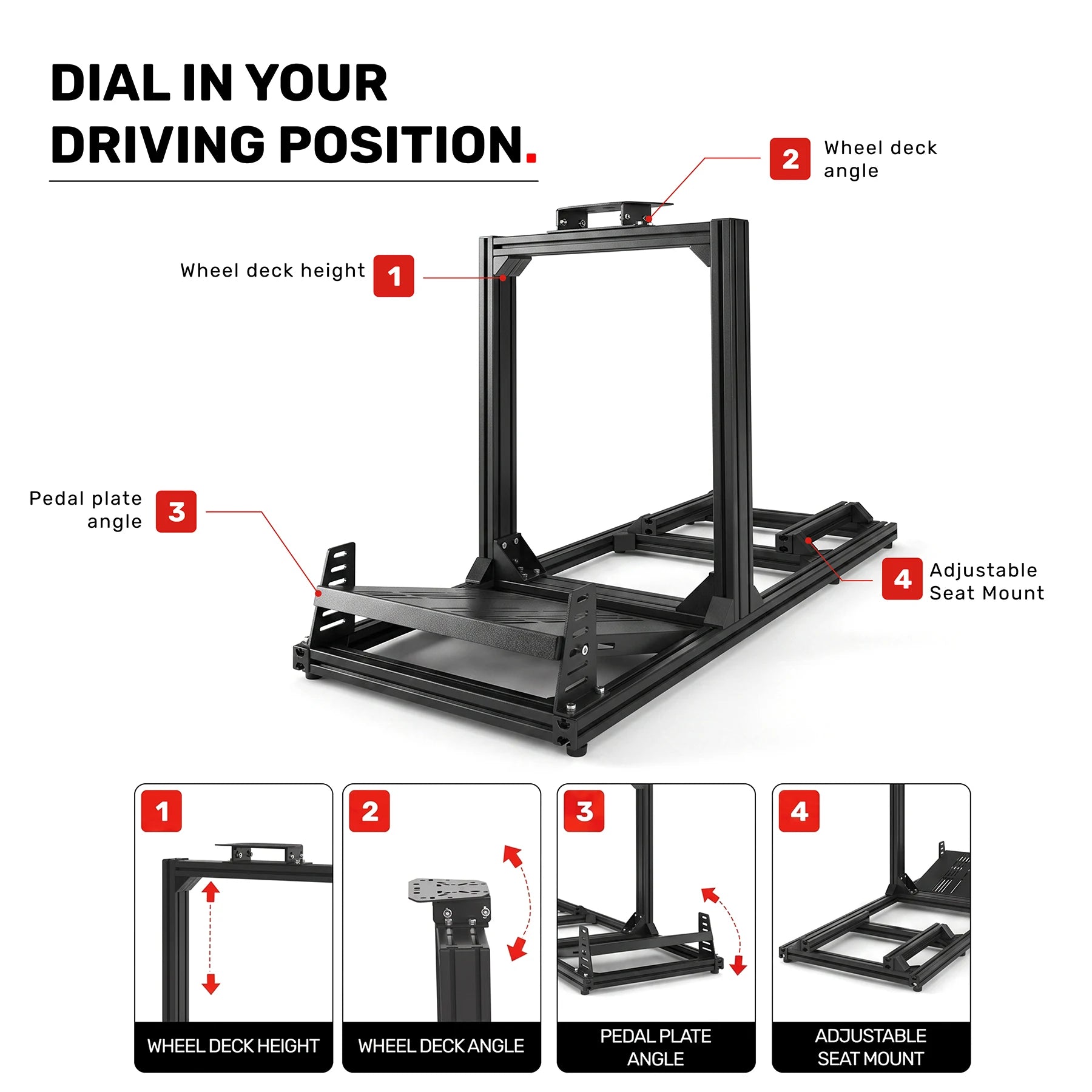GT Omega PRIME Lite-R Cockpit – Affordable Aluminium Sim Racing Cockpit