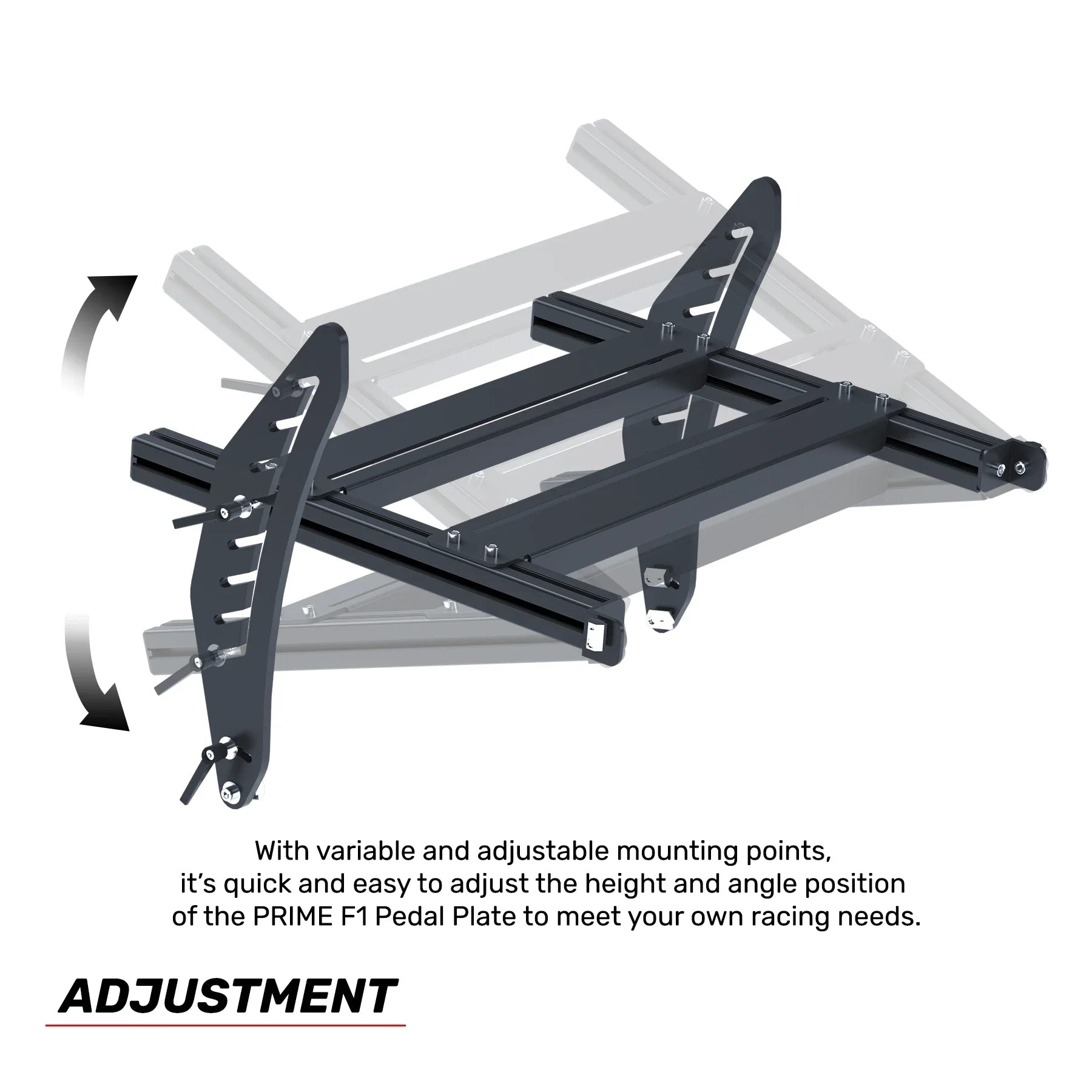sim racing pedal base plate PRIME Formula Pedal Mounting System for Sim Racing