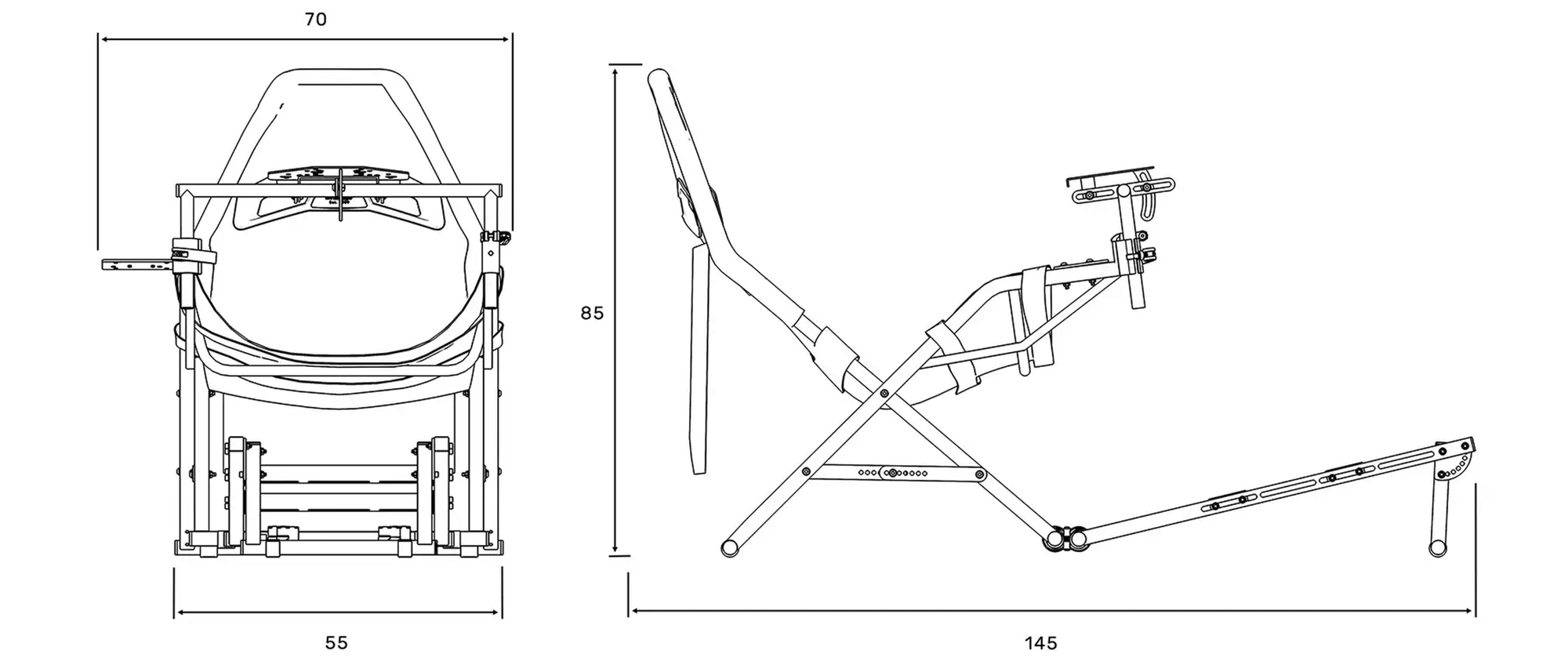SPRINT Folding Cockpit dimensions