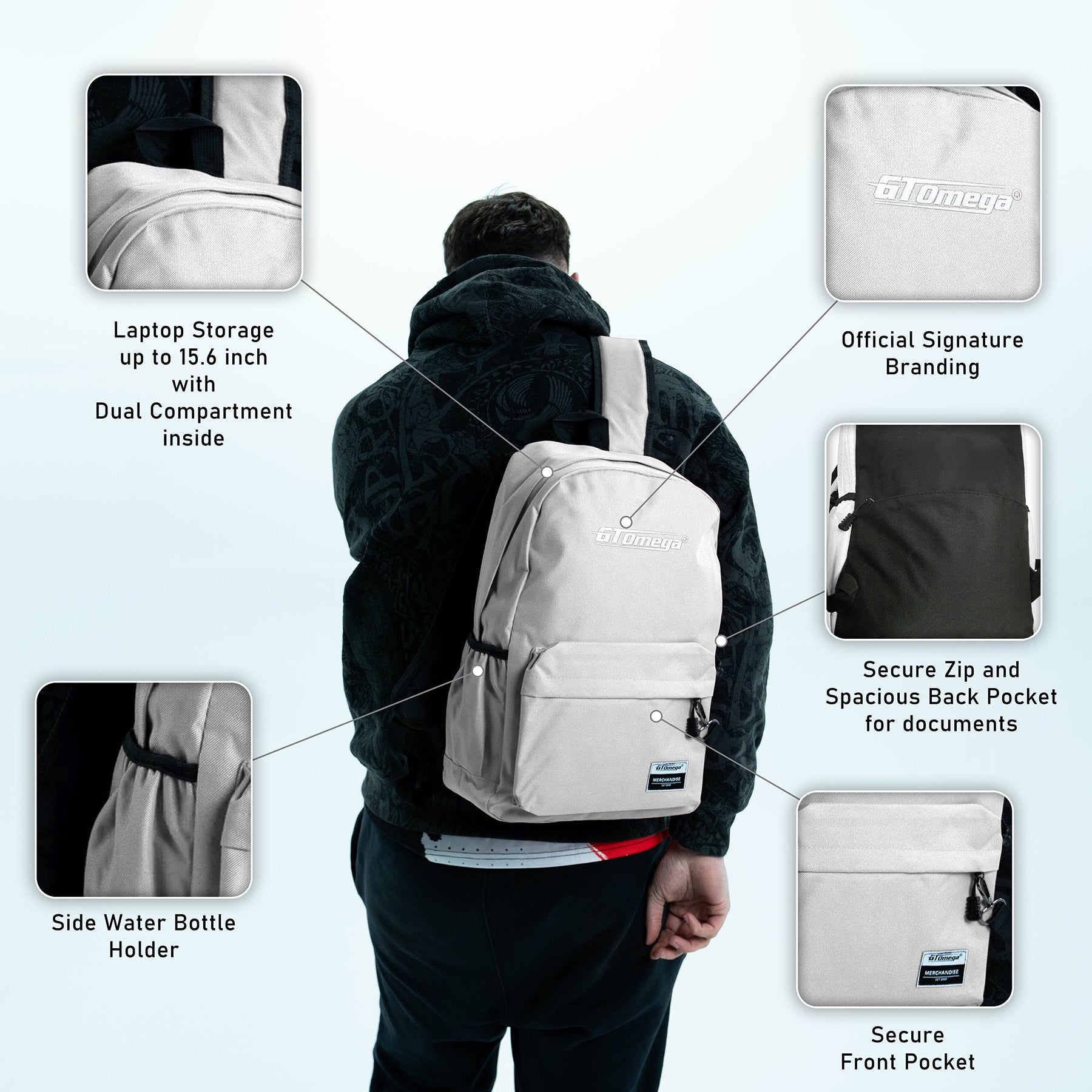 Omega Pro Backpack Backpack | Lightweight, Minimalist, Everyday Essential | GT Omega – GT ...