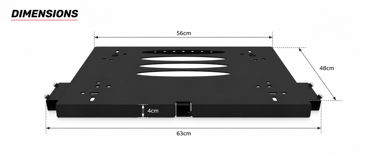 Simulator Mounting Plate dimensions
