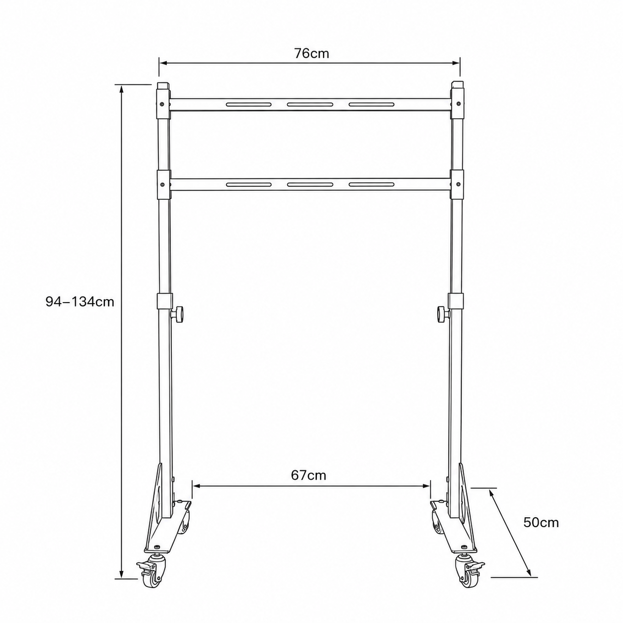 Portable Monitor Stand dimensions
